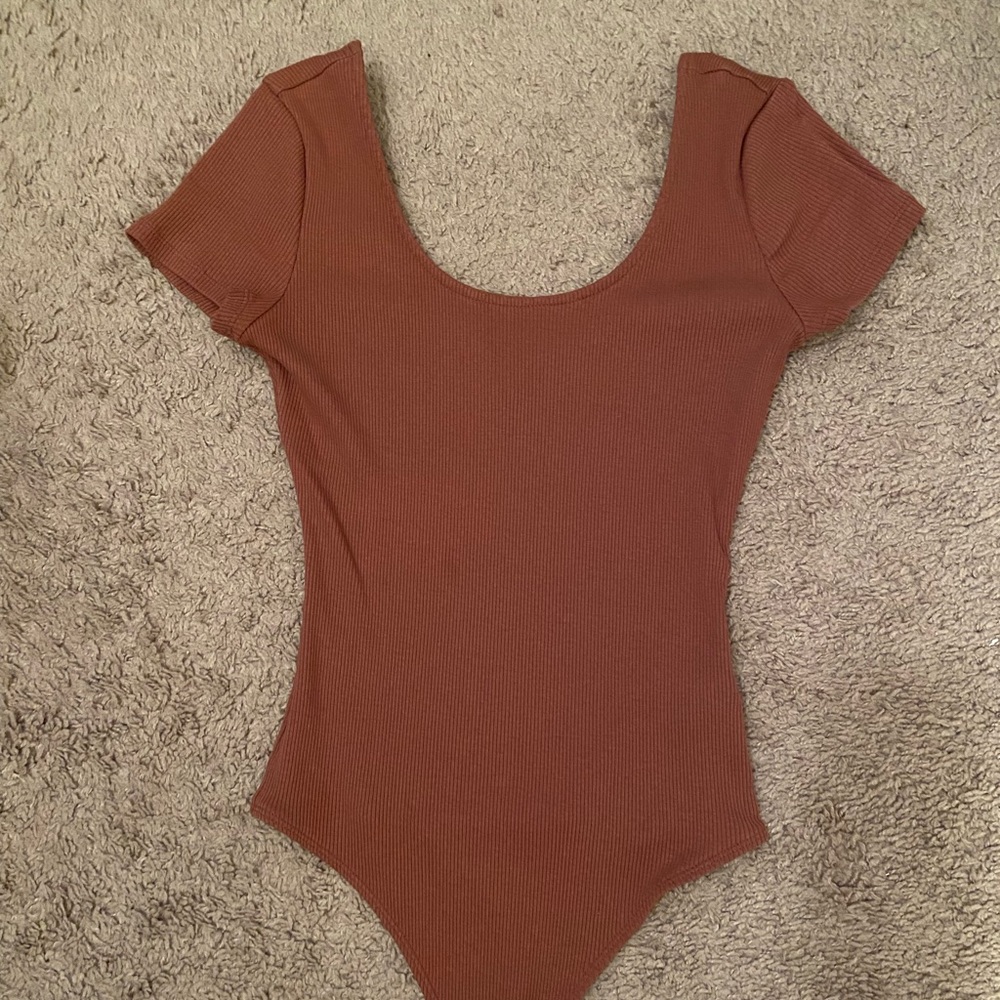 Burgundy body suit